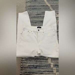 J. Crew Women's 9” High-Rise Toothpick White Jeans, sz 29P